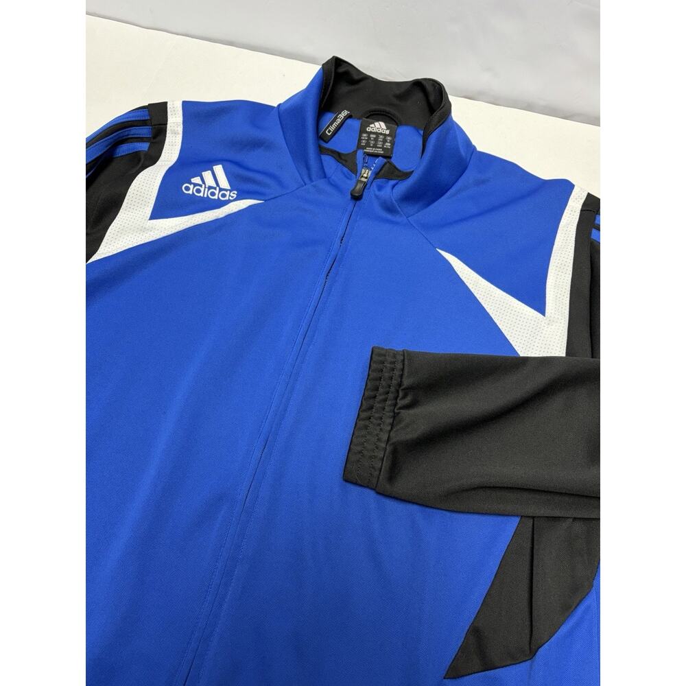 VTG Adidas Full Zip Track Jacket Mens XL Blue Y2K 90s Clima365 Retro